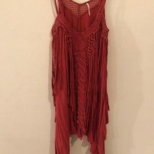 Free People fringe dress.
